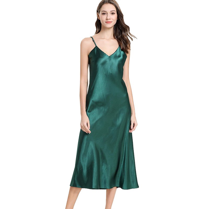 Women-s-Satin-Nightgown-Long-Slip-Sleep-Dress-Silk-V-Neck-Sleepwear-Solid-Color-Nightwear